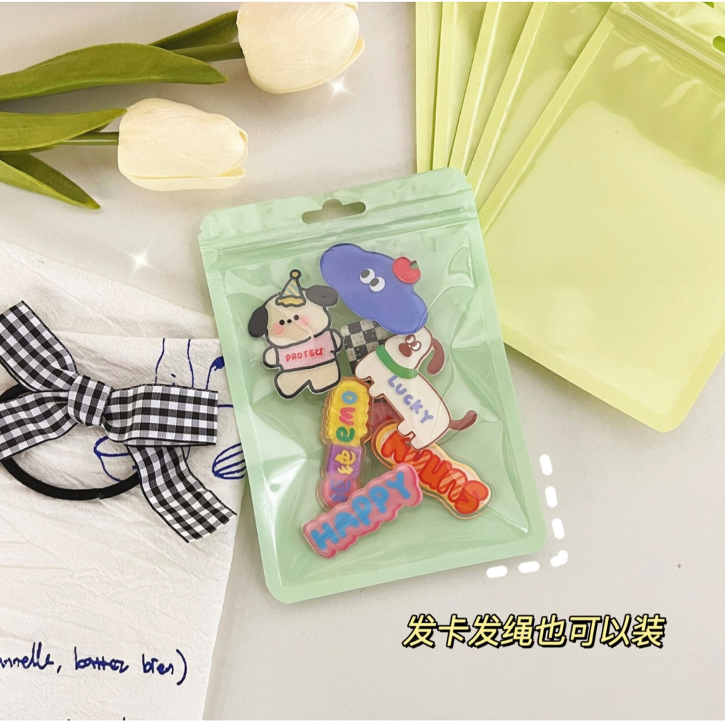 10  Cái Túi Zíp Đựng Đồ Màu Pastel Các Màu