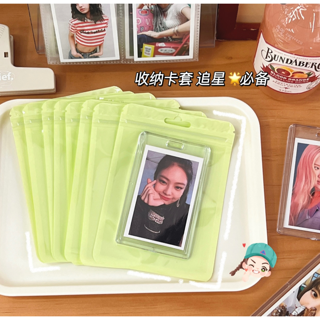 10  Cái Túi Zíp Đựng Đồ Màu Pastel Các Màu