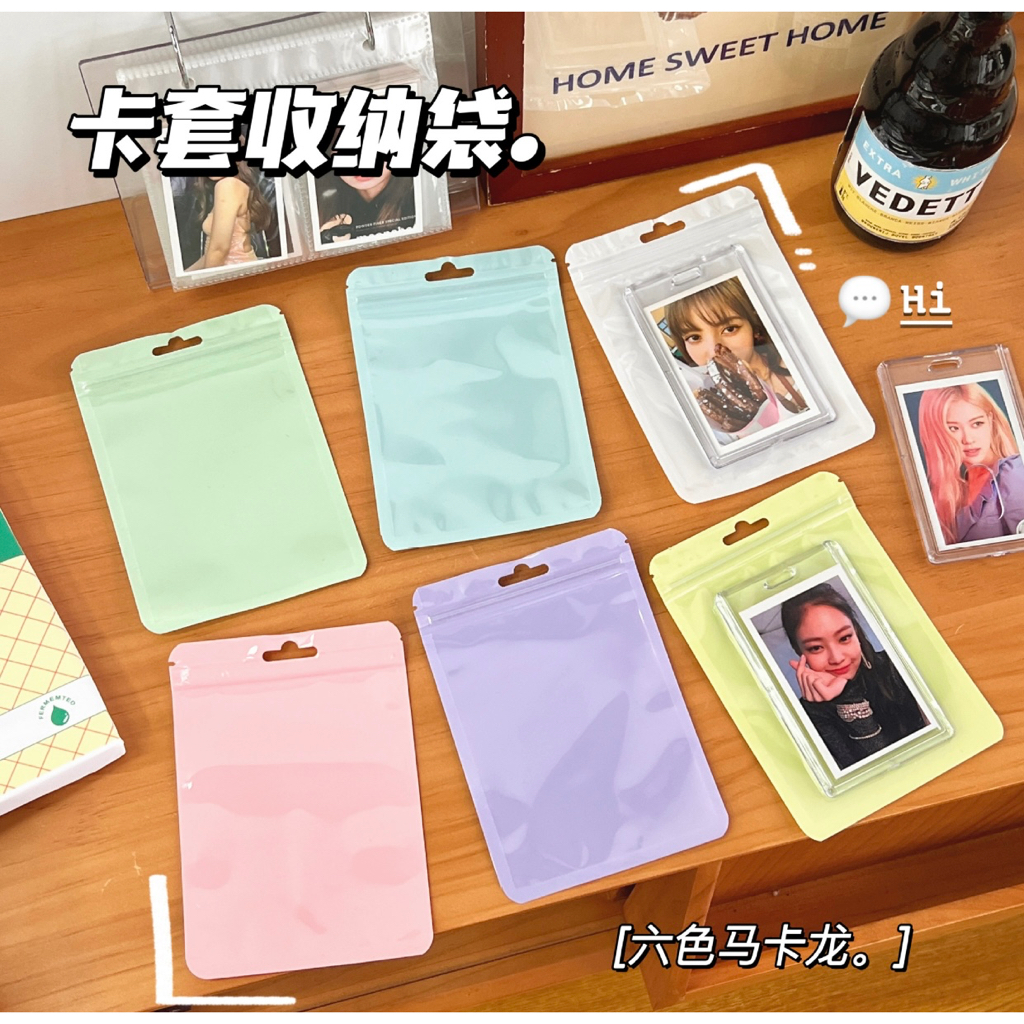 10  Cái Túi Zíp Đựng Đồ Màu Pastel Các Màu