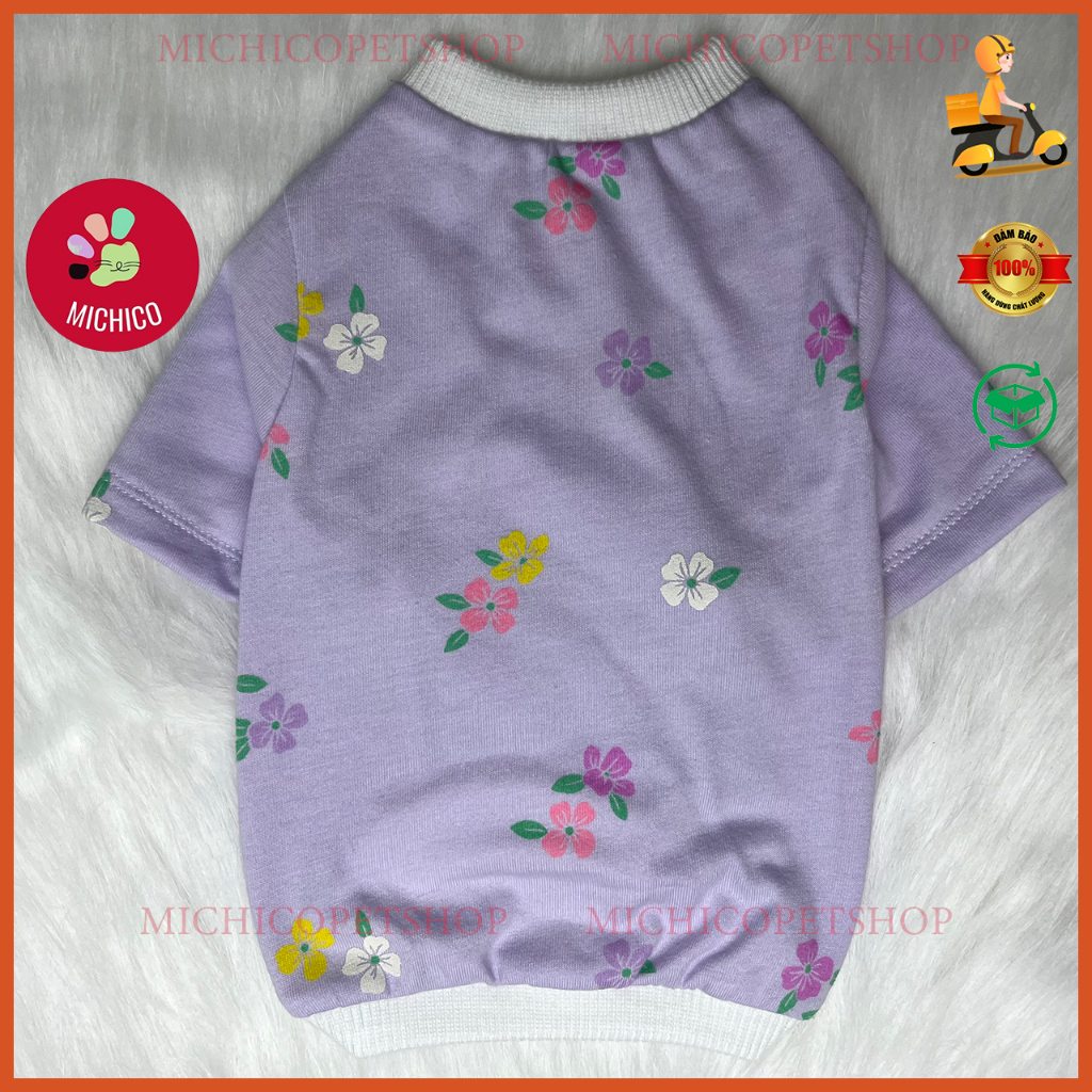 Áo Cho Chó Mèo Ngắn Tay  Vải Cotton – Áo Ngắn Tay Cho Chó Mèo Đủ Size