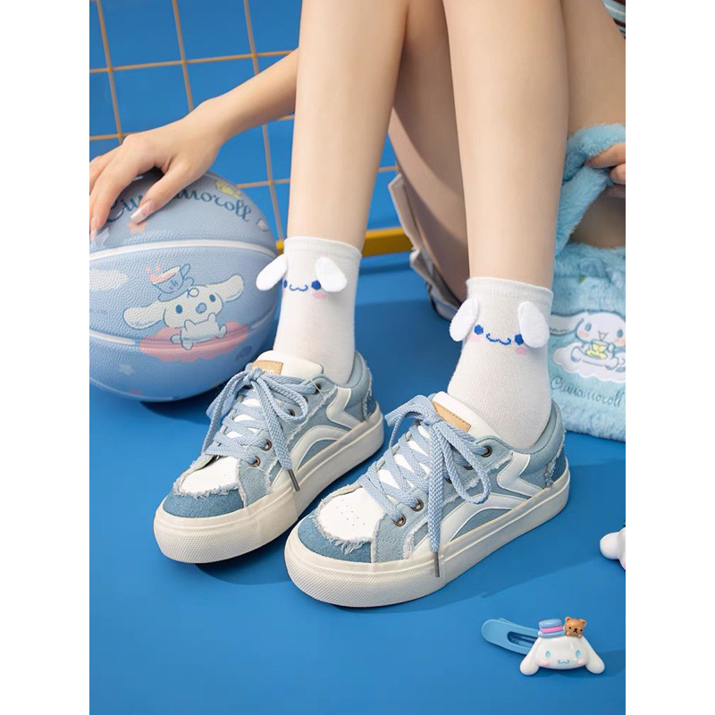 Giày thể thao denim siêu xinh kiểu dáng mới