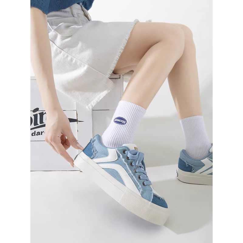 Giày thể thao denim siêu xinh kiểu dáng mới