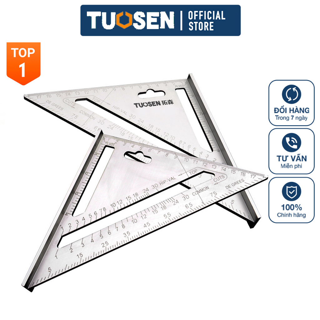 Thước đo góc hình tam giác 7 inch Tuosen