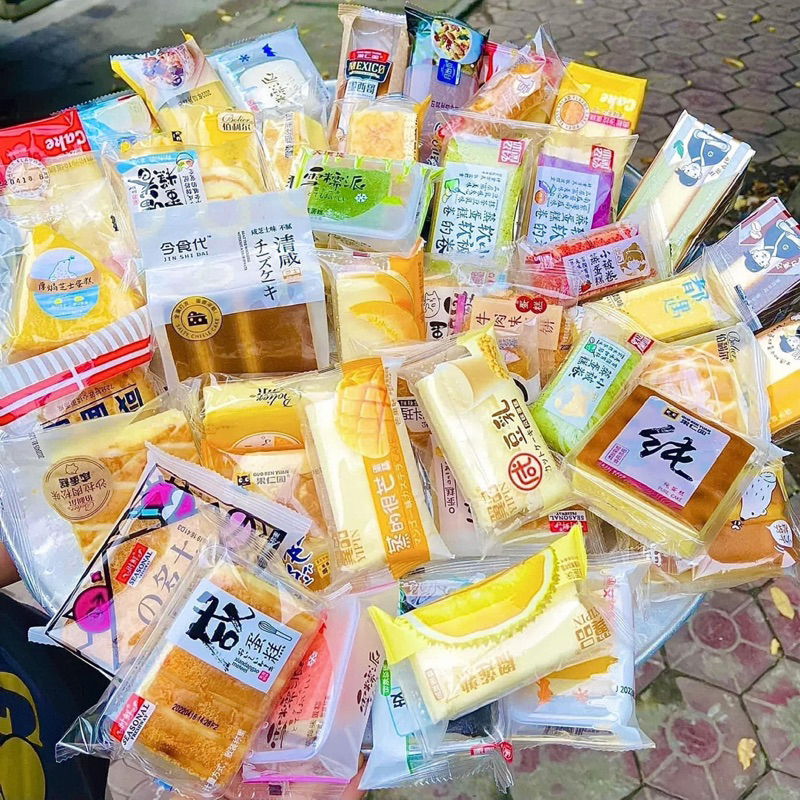 Bánh MiX Full Thùng 2KG - Bánh MiX Đài Loan 26-36 Vị Bánh Thơm Ngon Ngày In Trên Giấy Là Ngày Sản Xuất