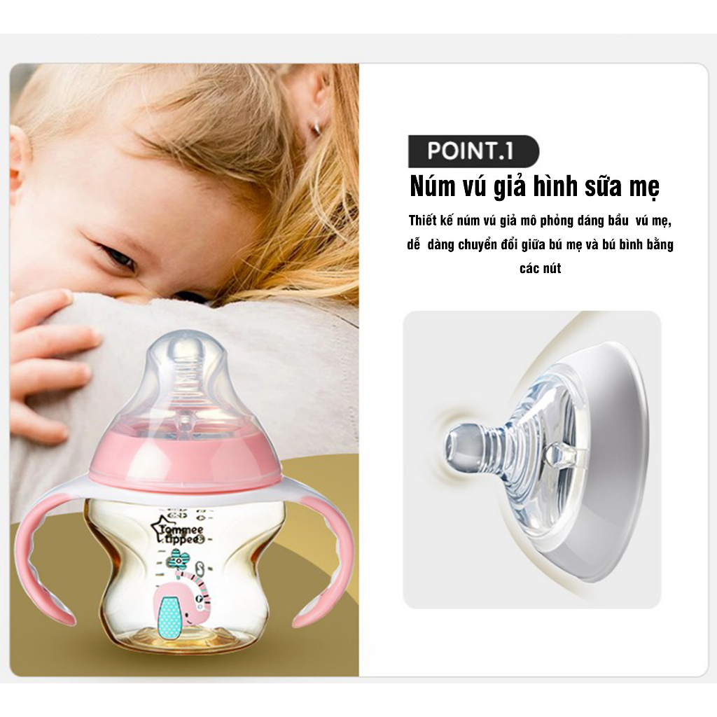Bình sữa Tommee Tippee PPSU 150m .hàng mới 100%,hàng có chút bị trầy.