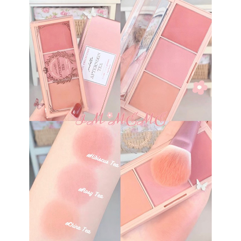 Bảng Phấn Má 3 Màu I'm Meme I'm Afternoon Tea Blusher Palette