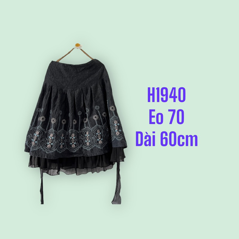 H1940 1941 1942 chân váy Nhật si tuyển