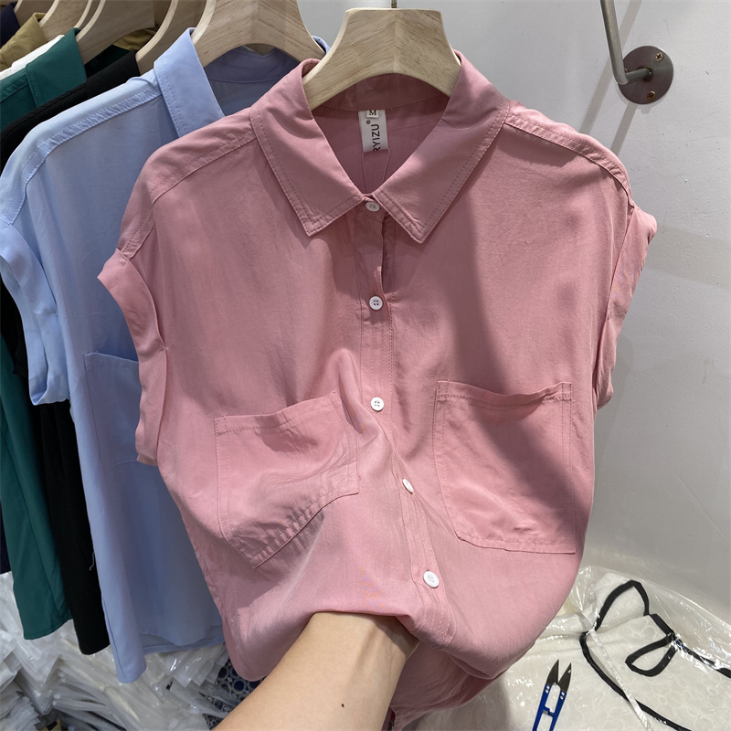 Áo sơ mi cánh dơi ngắn tay bigsize 87 kg _ Áo sơ mi công sở ACD