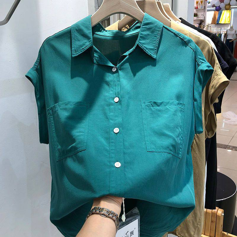 Áo sơ mi cánh dơi ngắn tay bigsize 87 kg _ Áo sơ mi công sở ACD