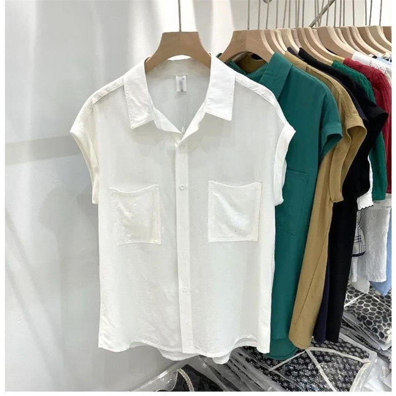 Áo sơ mi cánh dơi ngắn tay bigsize 87 kg _ Áo sơ mi công sở ACD