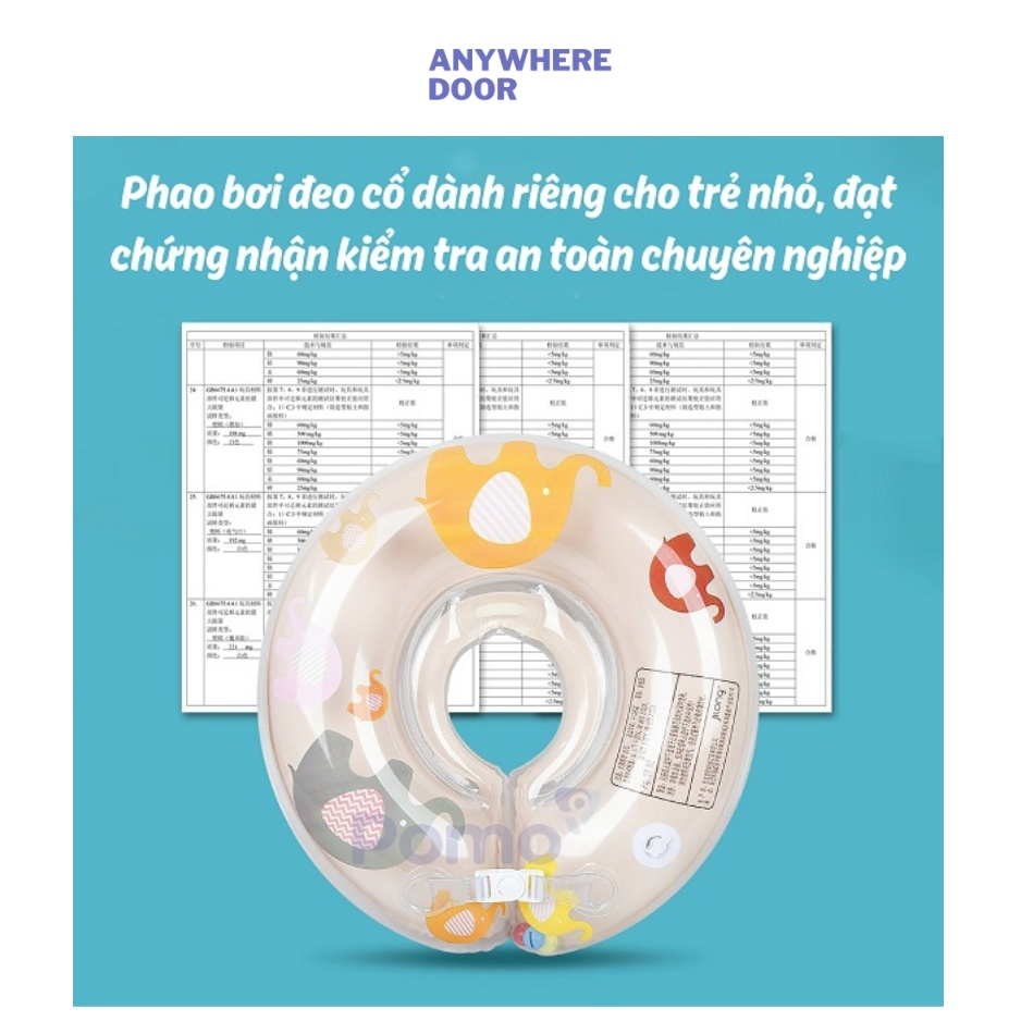 Phao cổ kèm bơm Pomo cho bé