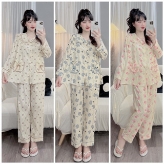 Bộ bầu - bộ sau sinh - BỘ ĐŨI THÁI DÀI HÌNH CỔ SEN HAI TÚI NƠ - Nhiều Mầu,áo có khóa kéo ,quần có chun chỉnh