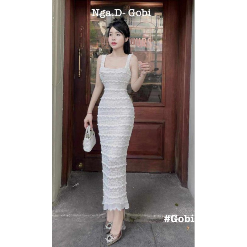 Váy body 2s ren dáng dài sang chảnhh
