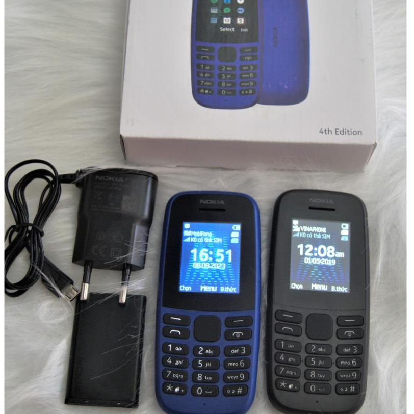 { BH 6 THÁNG } điện thoại nokia 105 (2019) sóng 4G, 2 Sim - Hàng Mới Chính Hãng Fulbox. 1 đổi 1 trong 2 tháng