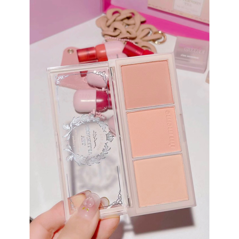 Bảng Phấn Má 3 Màu I'm Meme I'm Afternoon Tea Blusher Palette