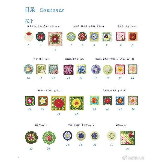 Hướng dẫn móc họa tiết Crochet flower motif