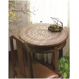 Hướng dẫn móc doily hồng [tiếng Trung]