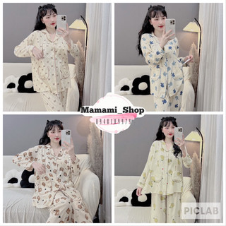 Bộ đồ bầu và sau sinh 2 chức năng đũi gân bộ pijama bầu
