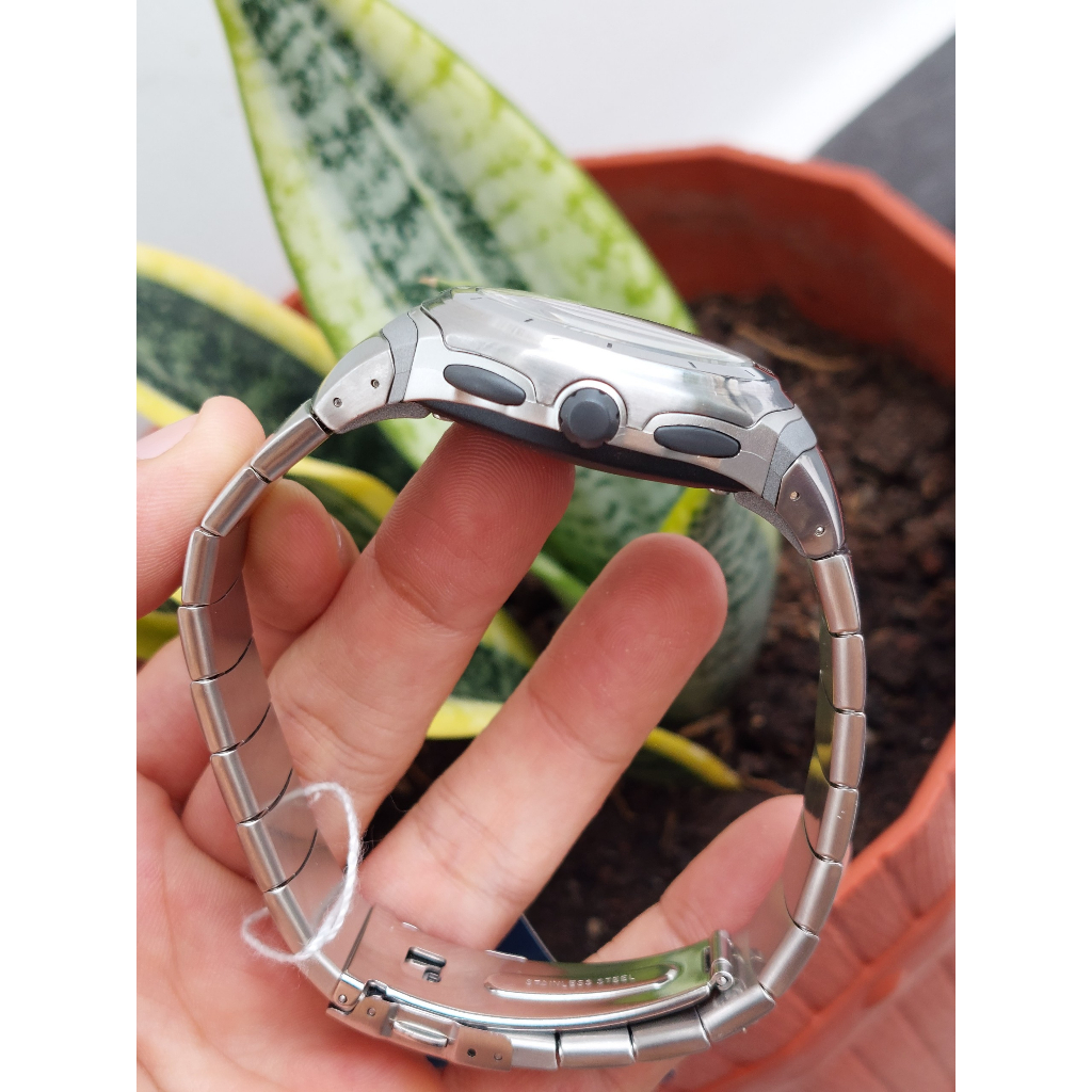 Đồng hồ nam Casio mặt xanh ánh kim hàng Nhật chạy pin