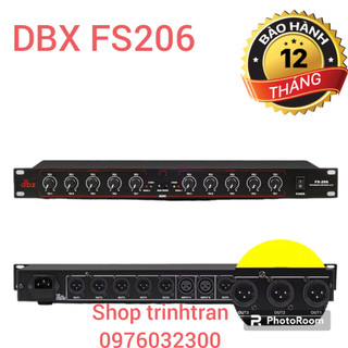 Chính hãng DBX FS-206 Bộ chia tín hiệu âm thanh chuyên nghiệp 2 cổng ra 10 cổng, chất lượng cao.Bh 12 tháng.