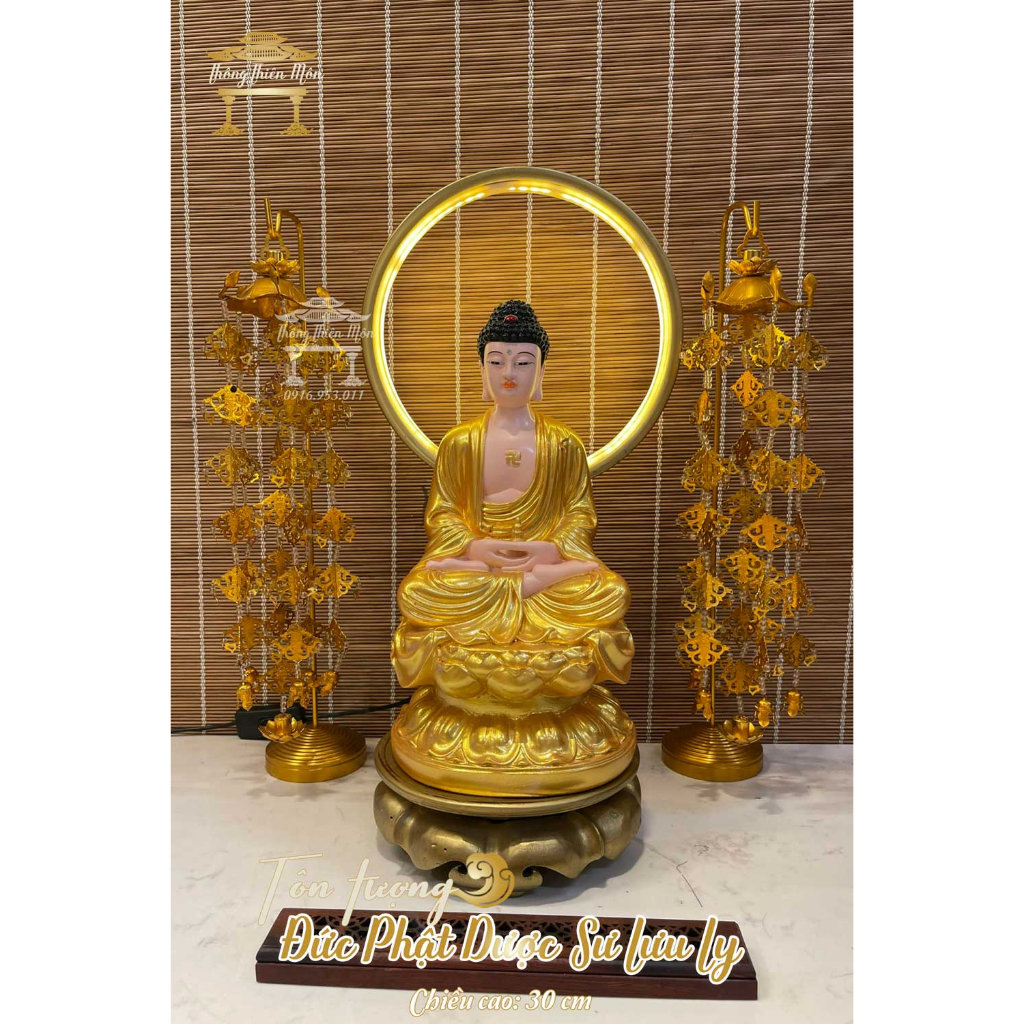Tôn tượng Tam Thế Phật - 30cm