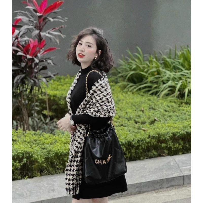 Khăn Len Choàng Ziczac Tua Rua Dài QC L1