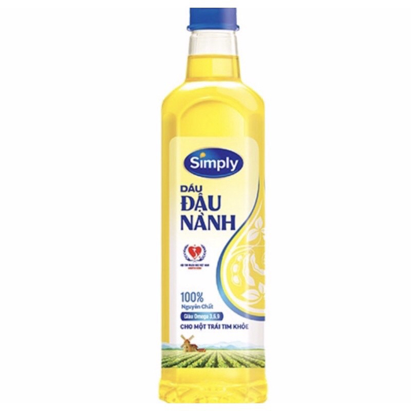 Dầu ăn CHÍNH HÃNG Simply chai 1L