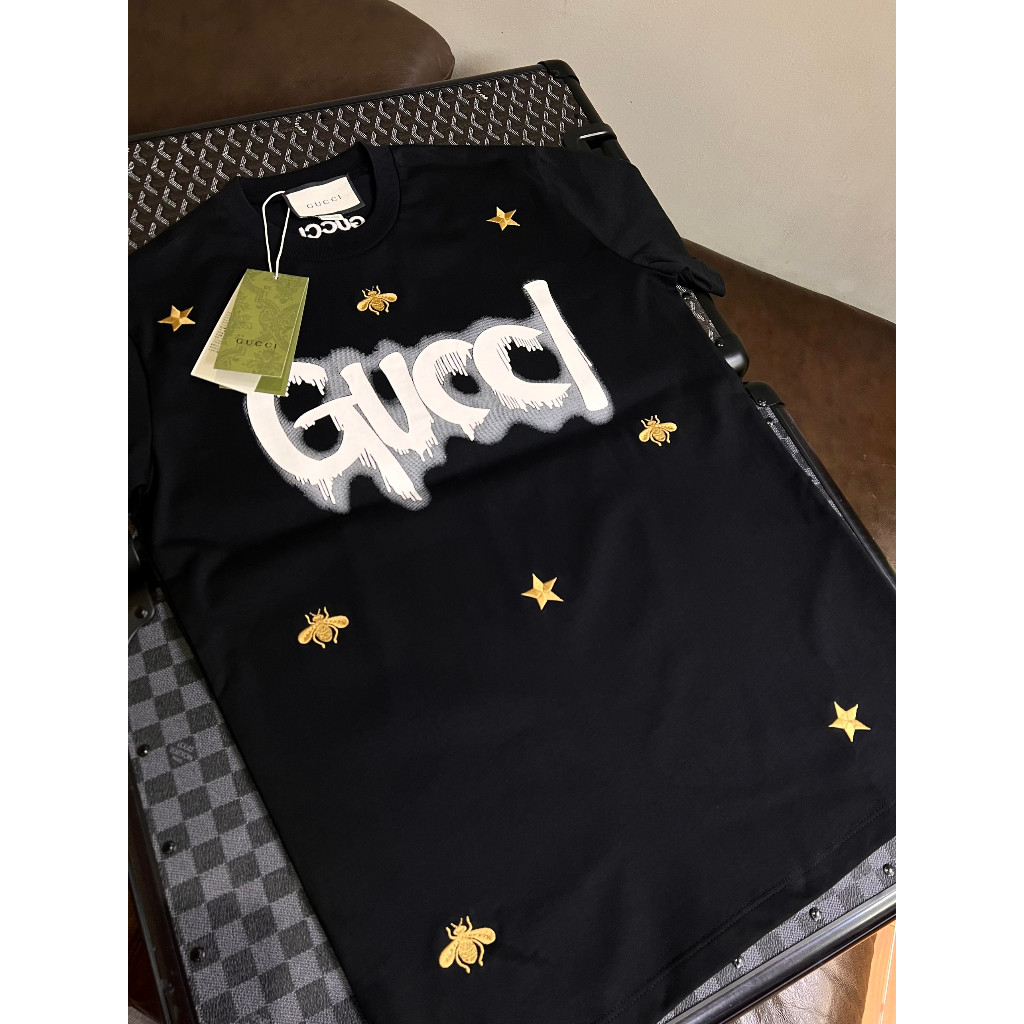 Áo Gucci Thêu Ong Tag Mac Chuẩn Chất Cotton Hàng Đẹp-Áo Phông GC Nam Nữ Hàng Thêu Kĩ Hottrend