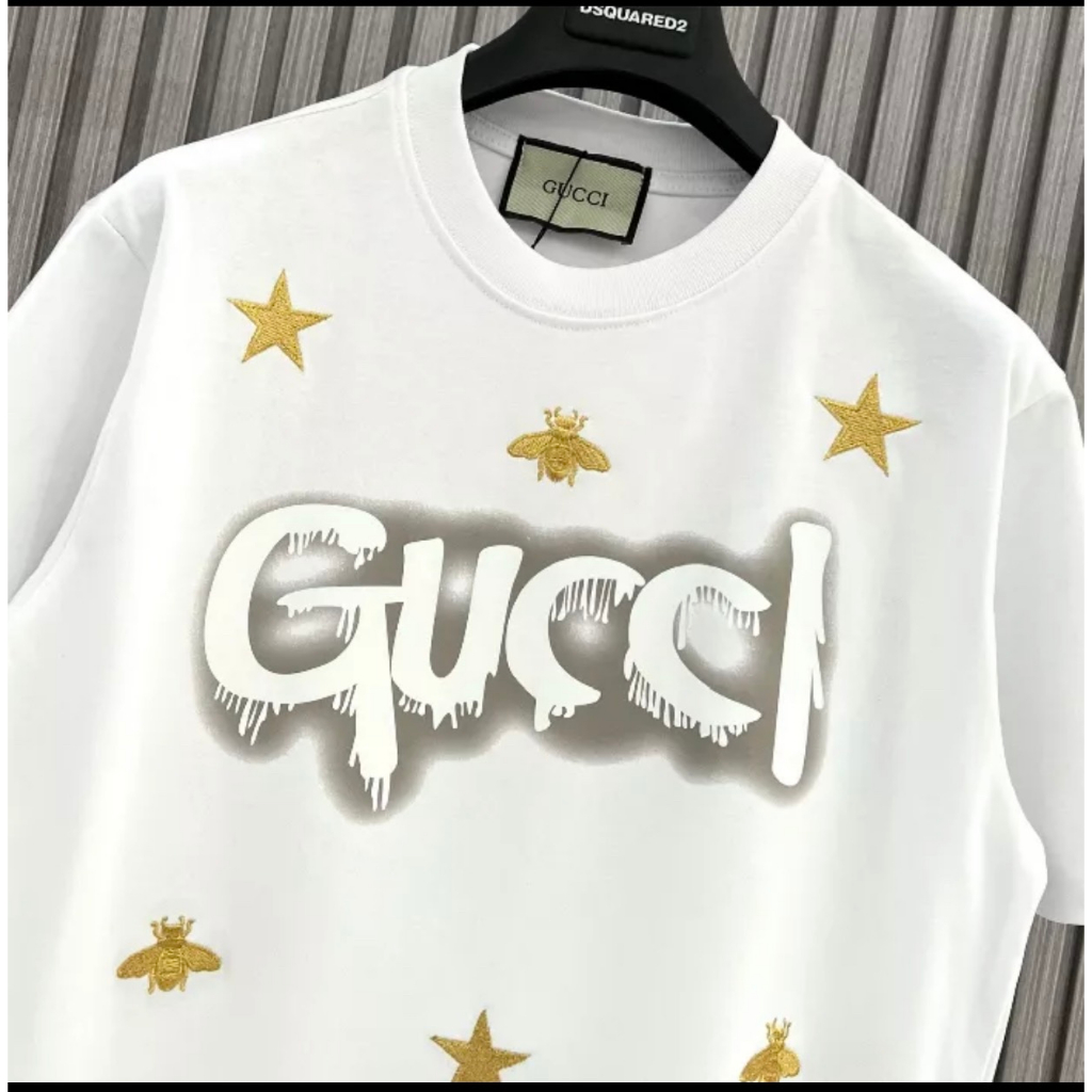 Áo Gucci Thêu Ong Tag Mac Chuẩn Chất Cotton Hàng Đẹp-Áo Phông GC Nam Nữ Hàng Thêu Kĩ Hottrend