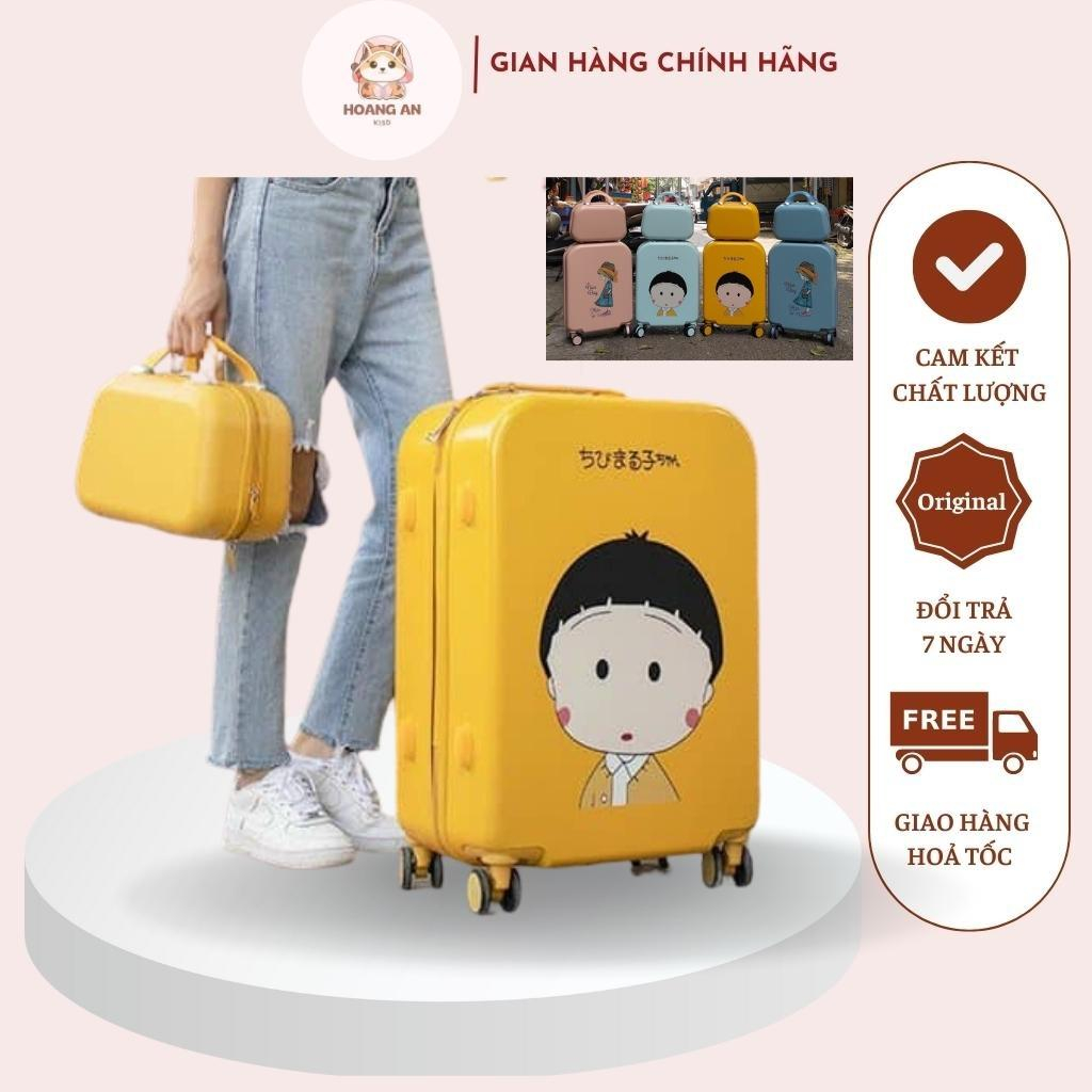 [CÓ KÈM CỐP] Vali kéo du lịch, Vali size 20 - Vali size 24 nhám chống xước, có khóa mật khẩu