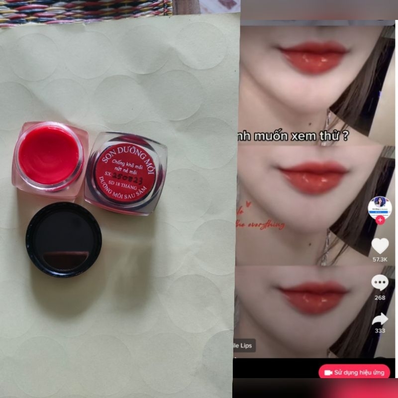 Dưỡng môi dạng hũ