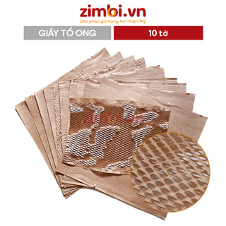 10 tờ giấy kraft tổ ong gói hàng - Giấy kraft chống sốc, chống trầy xước - Thay thế bọc nilong, xốp nổ nilong