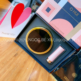 Set Phấn Nước Ohui Ultimate Cover Mesh Cushion Tặng Kèm Lõi Và Son MiNi