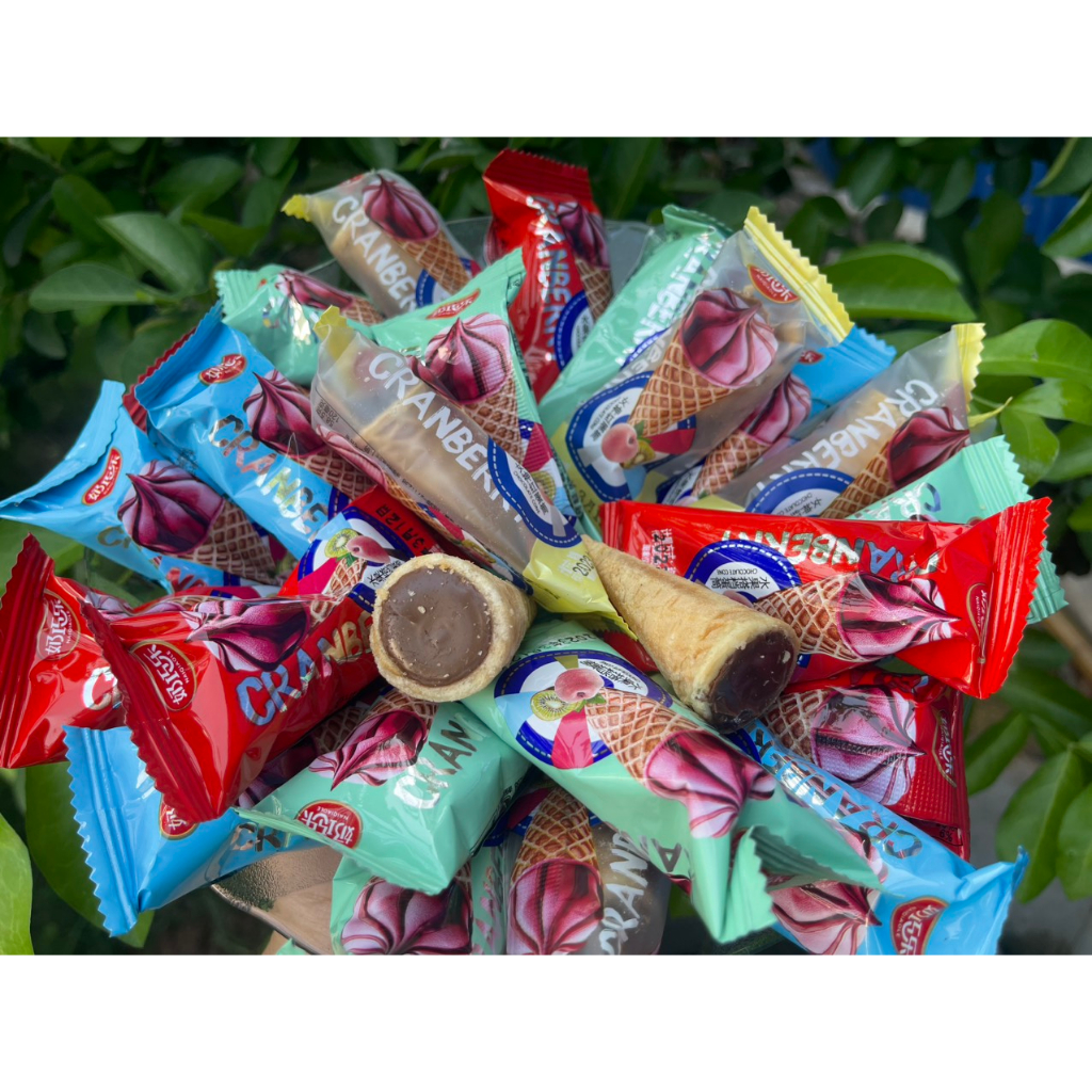 Bánh ốc quế nhân Kem Socola Hộp 500g