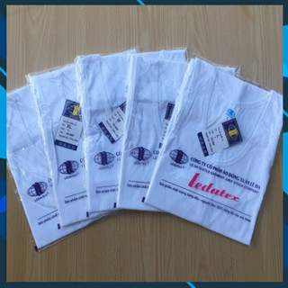 Áo lót trắng nam cộc tay Cotton đông xuân cao cấp LEDDATEX kiểu bộ đội mặc trong sơ mi LOTNAM