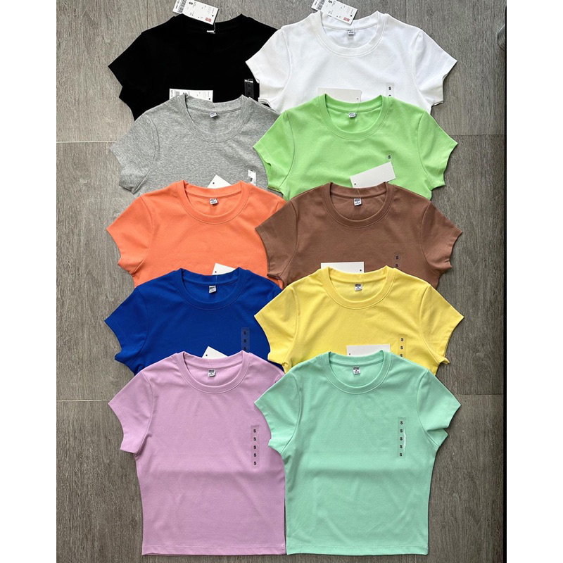 Áo thun body tay con stock UN! siêu xinh