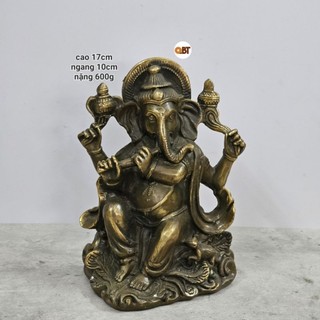 Tượng phật voi Ganesha bằng đồng