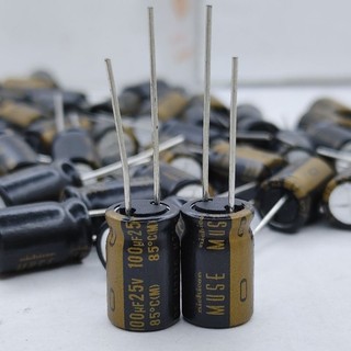 Tụ điện 25v 100uf nichicon muse kz