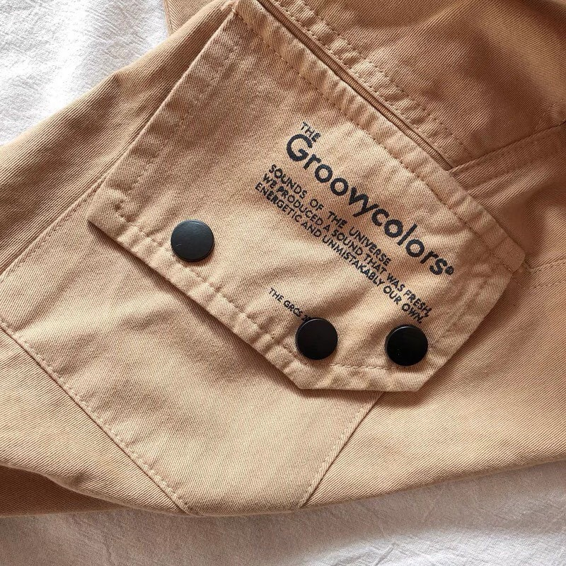 Quần dài kaki túi hộp dáng jogger IN CHỮ cho bé