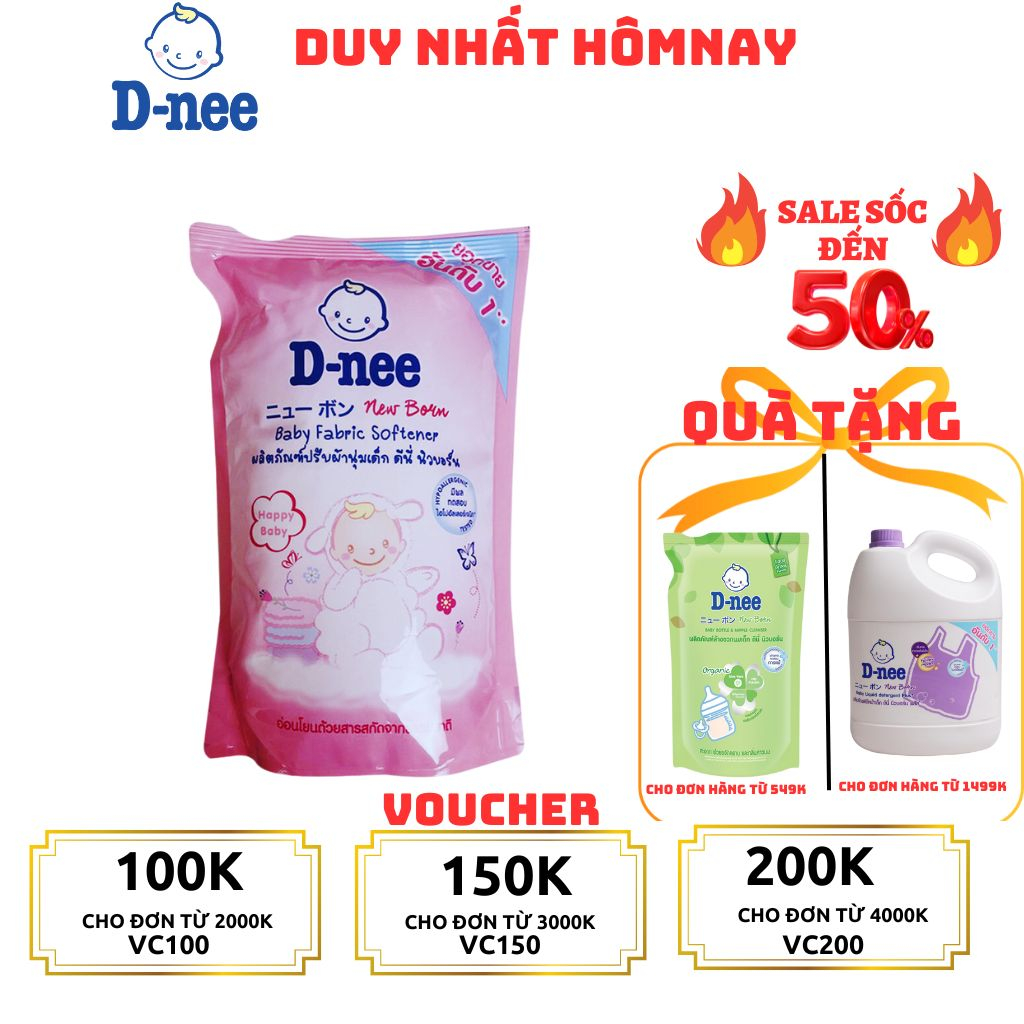 Nước xả vải Dnee túi nội địa Thái 550ml