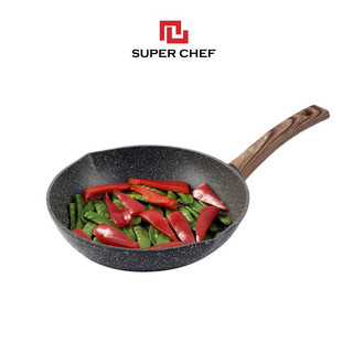Chảo chiên vân đá Super Chef 20cm, 24cm, 28cm - Sử dụng trên bếp điện từ