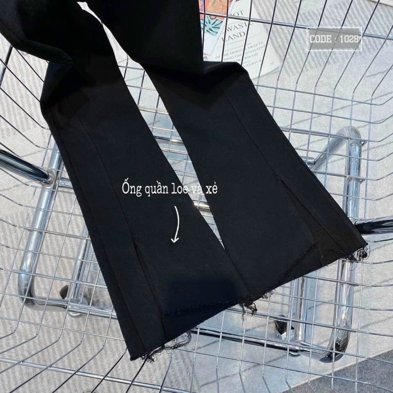 Quần jeans ống Loe lai cắt  dài 89-93-98cm🌷KLii sẵn