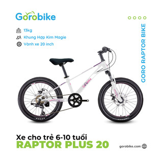 Xe đạp trẻ em raptor plus 20 - bánh 20 inch - hàng chính hãng xe đạp gorobike