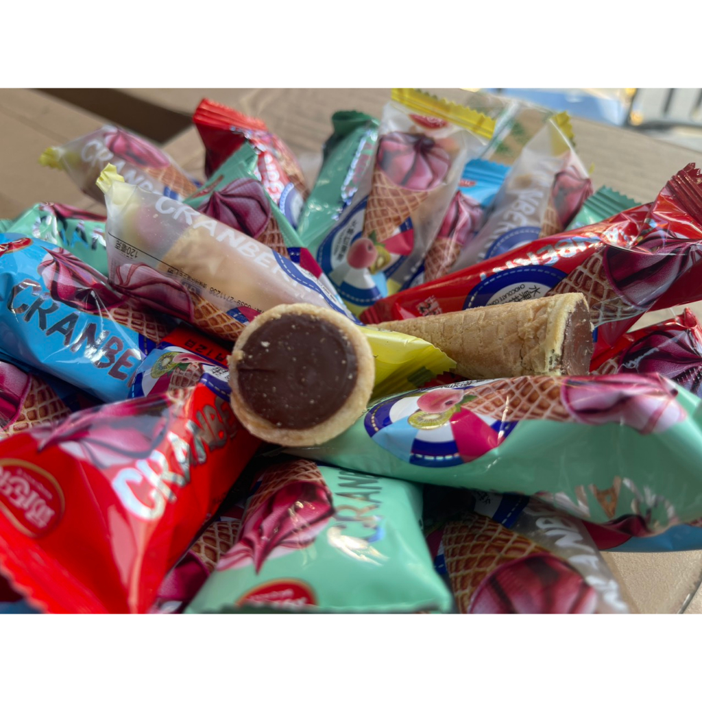 Bánh ốc quế nhân Kem Socola Hộp 500g