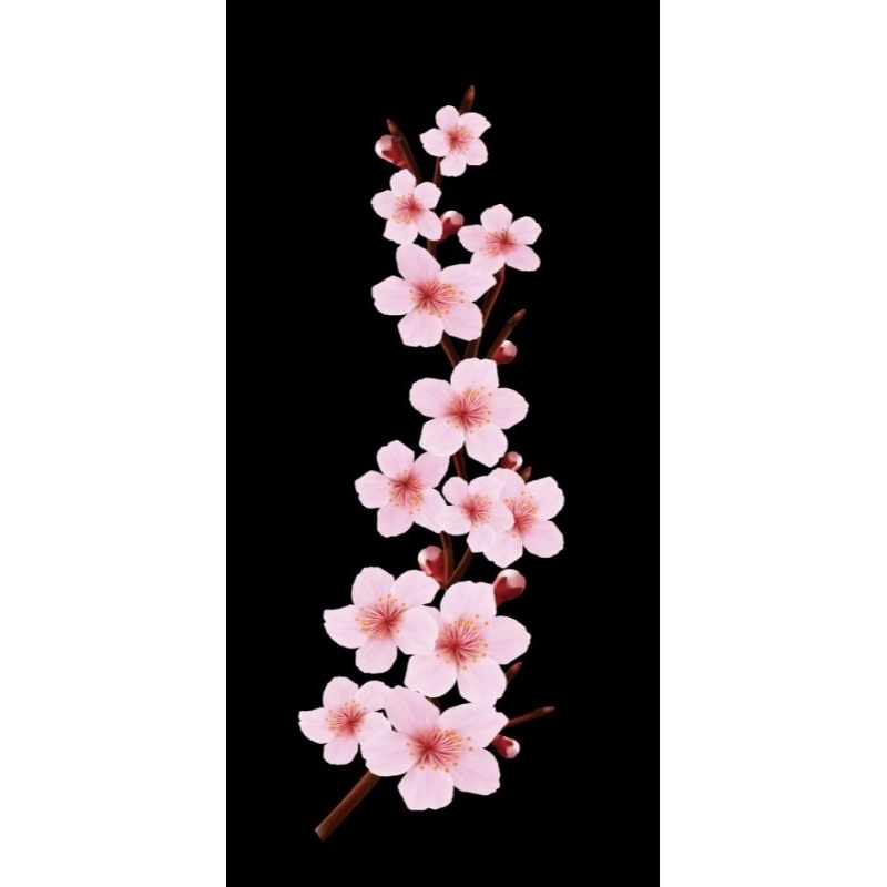 Hình ủi ép nhiệt, in áo. Mẫu Hoa lá HL7 in áo dài váy yếm cho mẹ và bé