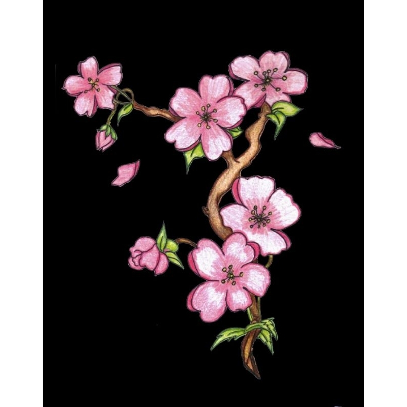 Hình ủi ép nhiệt, in áo. Mẫu Hoa lá HL7 in áo dài váy yếm cho mẹ và bé