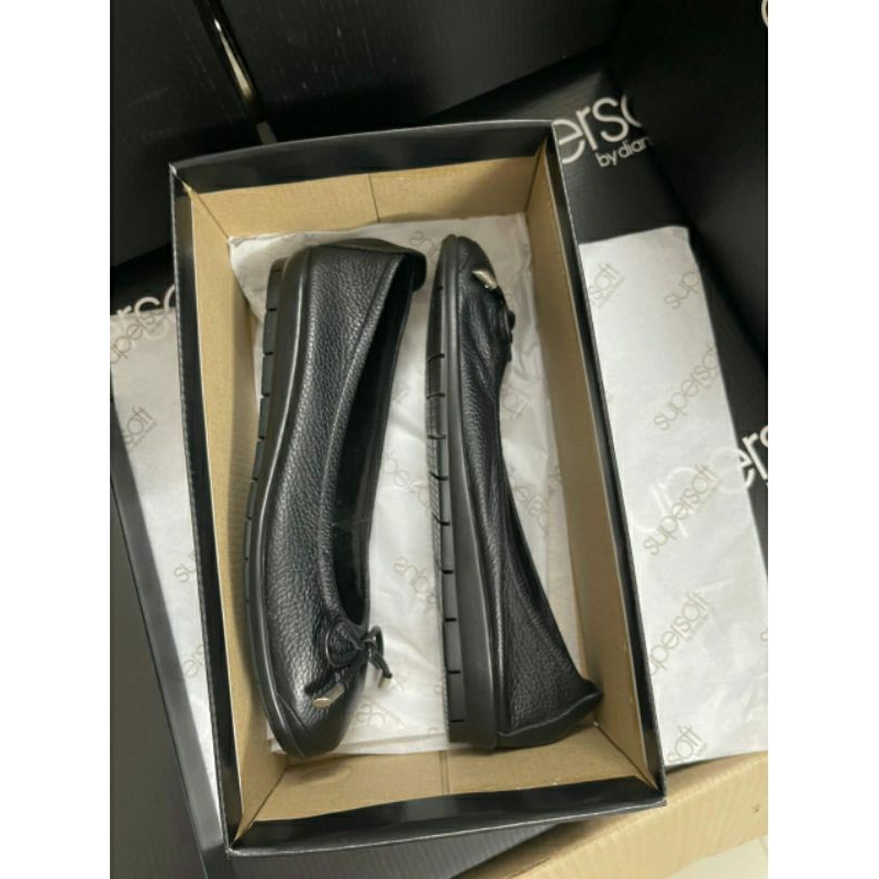 Giày Búp Bê Supe.rsoft Mũi Tròn - Giày Nữ Phối Nơ Phong Cách Hàn Quốc