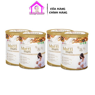 Combo 4 lon sữa hạt lợi sữa Matti Mum chính hãng - Sữa về nhiều dinh dưỡng cao