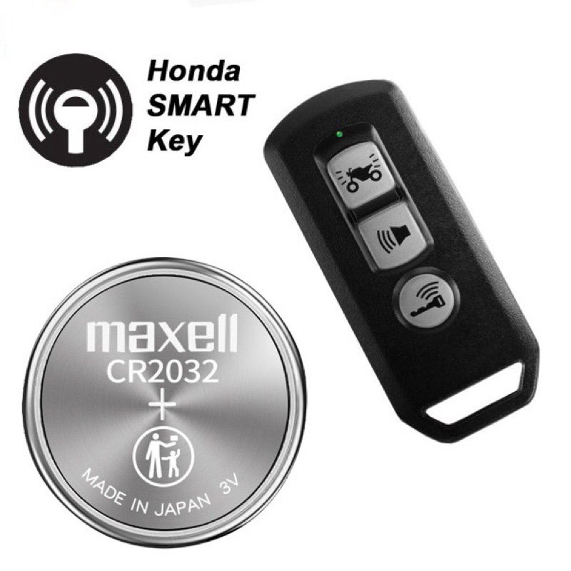 Pin thay thế Remote Smartkey Honda, Smartkey ôtô, xe máy HONDA SH, VISION, LEAD, AB, PCX, VARIO, CR2032 Chính Hãng Japan