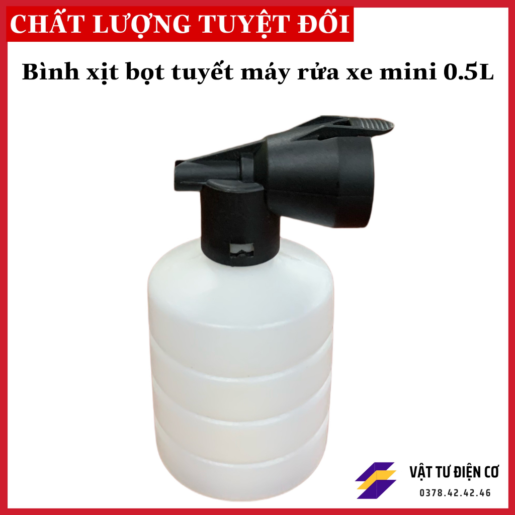 BÌNH XỊT BỌT TUYẾT MÁ RỬA XE MINI 0.3L
